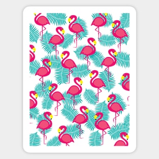 Flamingo Pattern Sticker
